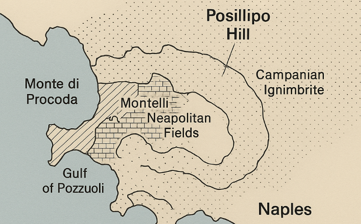 How was the Posillipo Hill born? miniature
