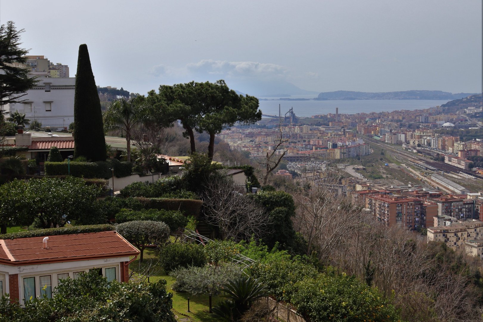 Panoramic view of Posillipo coast
